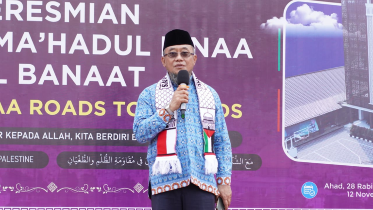 PERESMIAN GEDUNG MA’HADUL BINAA LIL BANAAT DAN AL BINAA ROADS TO AL QUDS