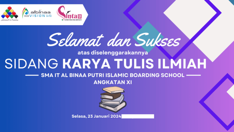SIDANG KARYA TULIS ILMIAH ANGKATAN XI SMA IT AL BINAA PUTRI