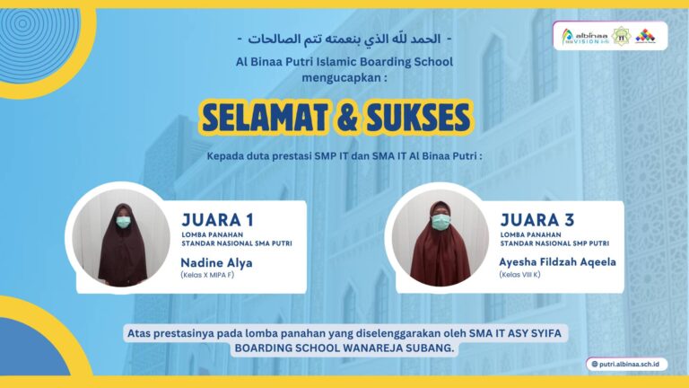 PRESTASI SANTRI AL BINAA PUTRI PADA PANAHAN