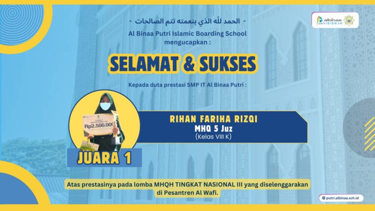 JUARA MHQH TINGKAT NASIONAL KE III