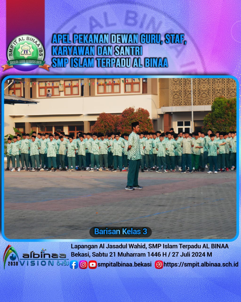 APEL PAGI 27 Juli 2024