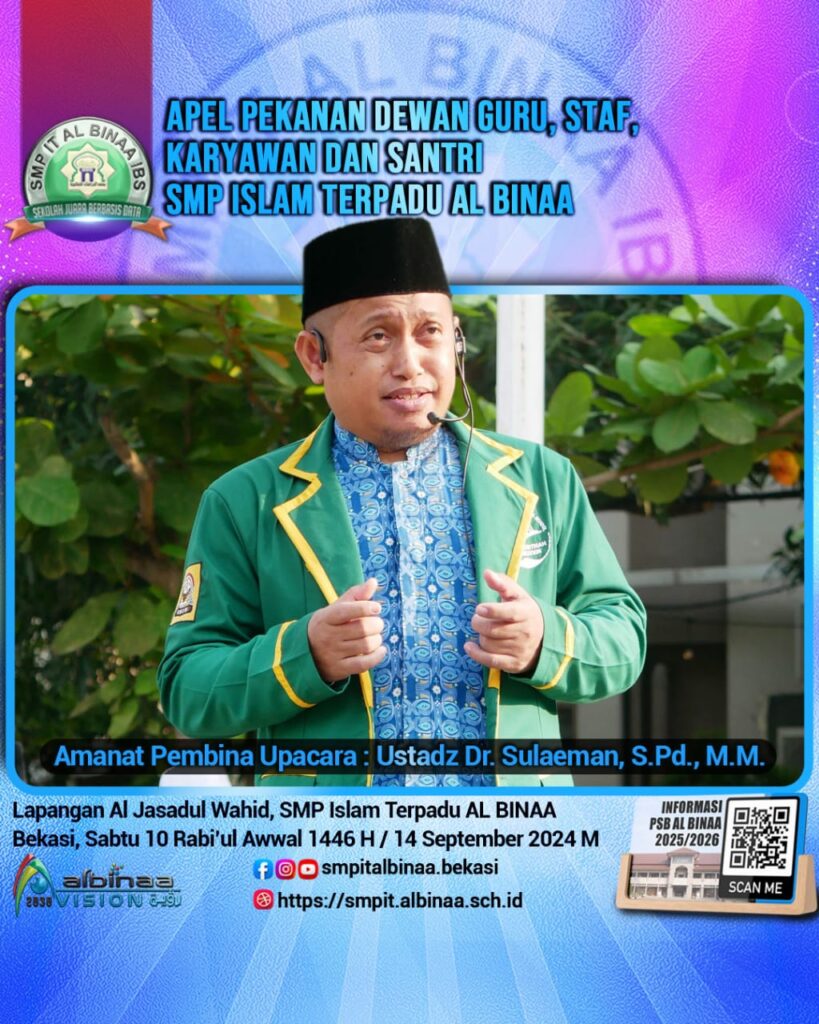 nasihat-menggugah-hati-santri-di-apel-pagi-smp-it-al-binaa-dari-ustadz-dr-sulaeman,-spd,-mm.